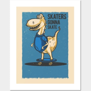 skaters Posters and Art